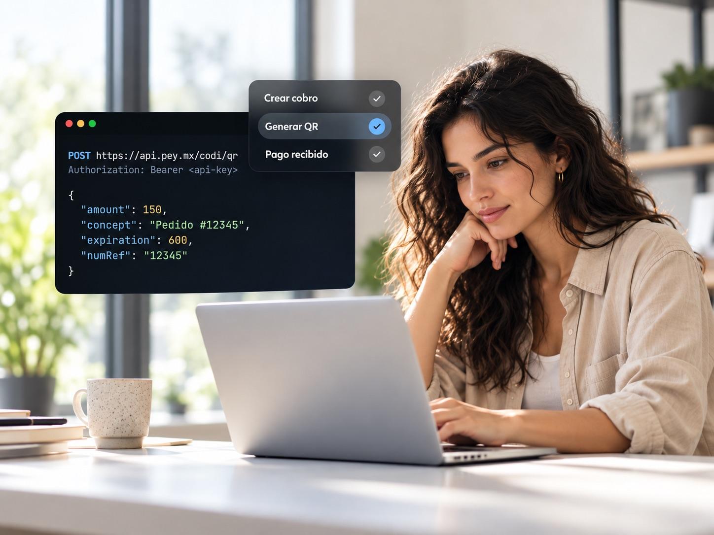 Dos desarrolladores colaboran frente a una computadora en un estudio de software.
